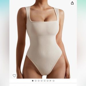 Square neck body suit